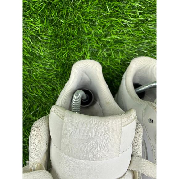 Nike Air Force 1 Low '07 Men's 9.5 Triple White AF1 Leather Sneaker 315122-111 - Picture 5 of 7